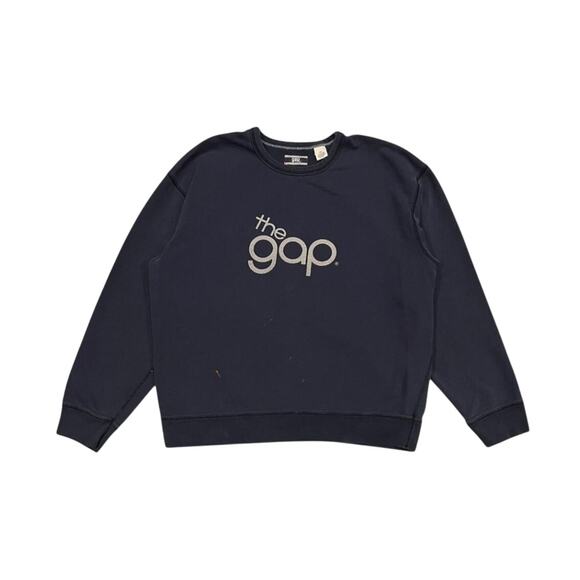 ★ The GAP (Vintage) 90’s Logo Navy Blue Crewneck Sweatshirt ★ - Picture 1 of 7